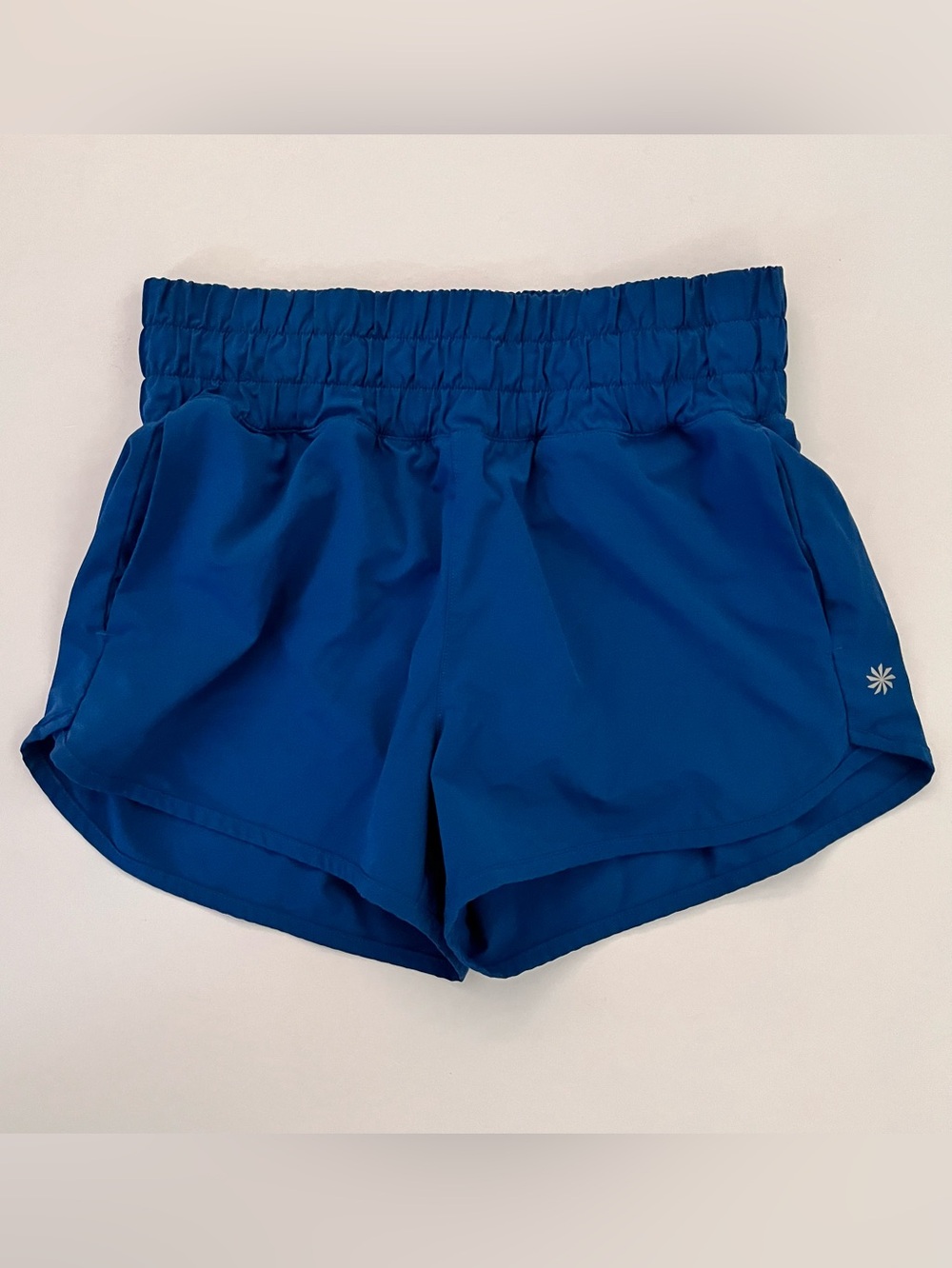 Athleta Girl Run
Free 2.5" Active Casual Shorts Blue With Liner
Size Large (12)